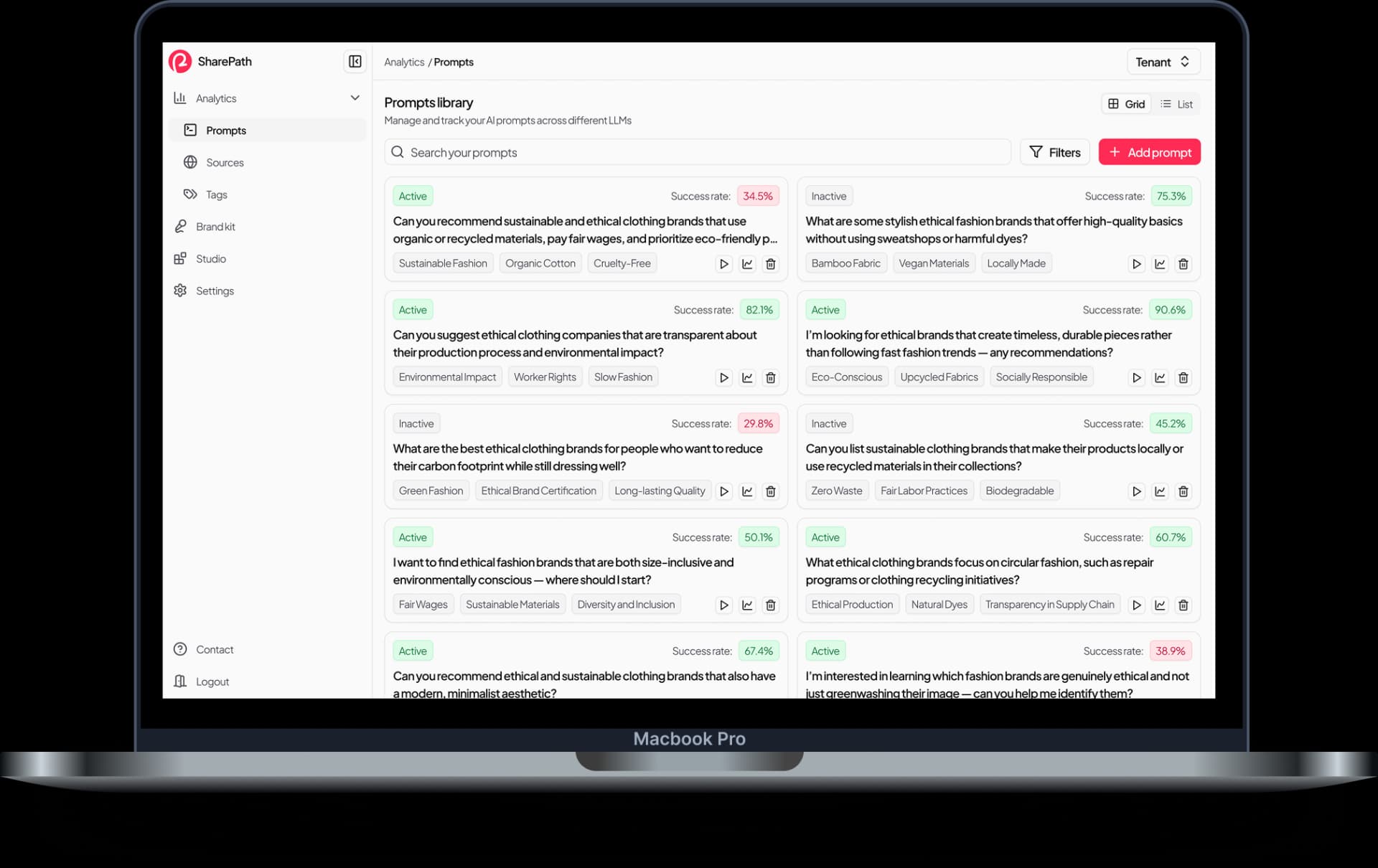 SharePath prompts library